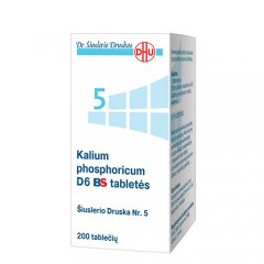 Šiuslerio Druska Nr.5, Kalium phosphoricum D6 BS 250mg tabletės N200
