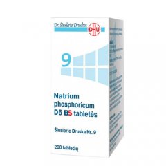 Šiuslerio Druska Nr.9 Natrium phosphoricum D6 BS 250mg tabletės N200