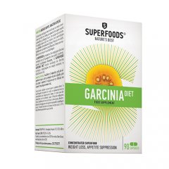 Kūno svorio kontrolei SUPERFOODS GARCINIA DIET, 90 kap.