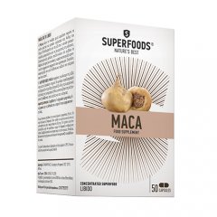 Lytiniam aktyvumui SUPERFOODS MACA, 50 kapsulių