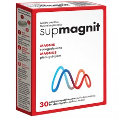 Magnis SUPMAGNIT, 30 pailginto atpalaidavimo tablečių