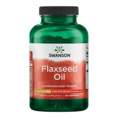 Swanson linų sėmenų aliejus, 1000 mg kapsulės, N100