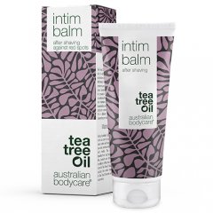 TEA TREE OIL balzamas po bikinio skutimosi ar depiliacijos INTIM BALM, 100ml