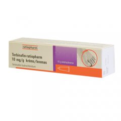 Terbinafin-ratiopharm 10 mg/g kremas, 15 g