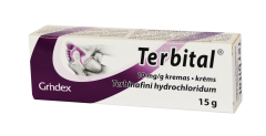 Terbital 10 mg/g kremas grybeliui gydyti, 15 g