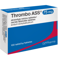 Thrombo ASS 75 mg tabletės, N100