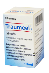 Traumeel S tabletės traumoms, N50