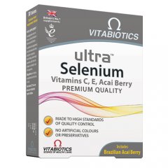 Imunitetui, grožiui, nuovargio mažinimui ULTRA SELENIUM, 30 tab.