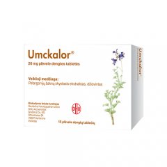 Umckalor 20 mg plėvele dengtos tabletės, N15