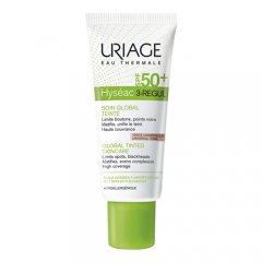 URIAGE Hyseac 3-Regular Global SPF50+ kremas su atspalviu, 40ml