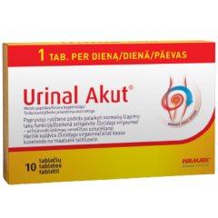 Šlapimo sistemai  URINAL AKUT, 10 tab.