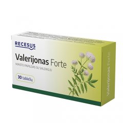 Valerijonas Forte 300mg+1mg tab. N30