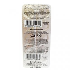 Validol tabletės N10