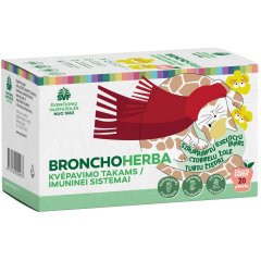 Žolelių arbata ŠVF BRONCHOHERBA VAIKAMS, 1,5 g, 20 vnt.
