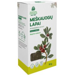 Žolelių arbata ŠVF MEŠKAUOGIŲ LAPAI, 50 g