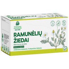 Žolelių arbata ŠVF RAMUNĖLIŲ ŽIEDAI, 1 g, 24 vnt.