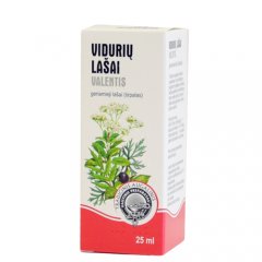 Vidurių lašai VALENTIS geriamieji lašai (tirpalas), 25 ml