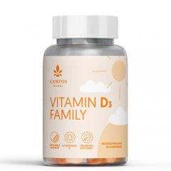 Vitaminas D3 Family guminukai N60