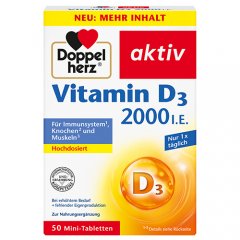 Doppelherz aktiv Vitamin D3 2000 I. E., tabletės N45