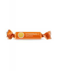 Vitaminas C tabletės, apelsinų skonio, N10