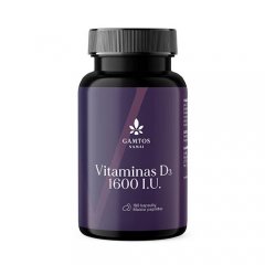 Vitaminas D3 1600 IU kapsulės N180