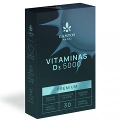 Vitaminas D3 5000 Premium kapsulės N30