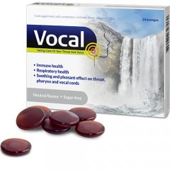 Vocal neutralaus skonio pastilės N24