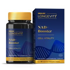 Nervų sistemai ir nuovargiui WALMARK LONGEVITY NAD+ BOOSTER, 60 kaps.