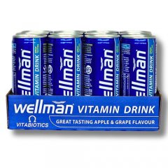Vitaminų gėrimas energijai WELLMAN, 12 vnt. po 250 ml