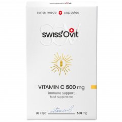 Vitaminas C SWISSOVIT, 500 mg, 30 kapsulių