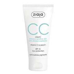 CC kremas sudirgusiai ir jautriai veido odai ZIAJA, SPF10, 50 ml