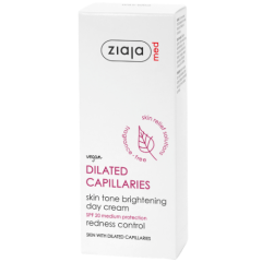 Šviesinantis dieninis kremas ZIAJA MED DILATED CAPILLARIES SPF20, 50 ml