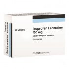 Skausmui malšinti IBUPROFEN LANNACHER 400 mg, 20 plėvele dengtų tablečių