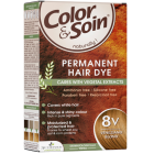 Color & Soin ilgalaikiai natūralūs plaukų dažai (8V), 135 ml