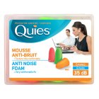 Apsauginiai ausų kištukai iš poliuretano putos, ryškių spalvų, QUIES, 6 poros