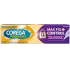 Fiksuojamasis kremas dantų protezams COREGA MAX FIXATION + CONTROL, 40 g