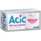Lūpų puslelinei ACIC 200 mg, 25 tabl.