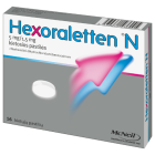 Hexoraletten N 5 mg/1,5 mg kietosios pastilės N16