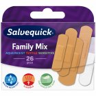 Pleistrų rinkinys visai šeimai FAMILY MIX SALVEQUICK, 26 vnt.
