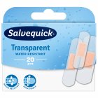Pleistrų rinkinys SALVEQUICK TRANSPARENT, 20 vnt. 