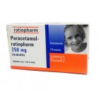 Paracetamol-RPH 250 mg žvakutės, N10