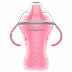 BabyOno neišsiliejantis puodelis kietu snapeliu NATURAL NURSING, 260 ml