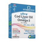 ULTRA Cod Liver Oil plus Omega-3, 60 kapsulių