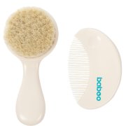 Lengvai kasdienei kūdikio plaukų priežiūrai Šukos ir šepetys, 0+ mėn BABOO | Mano Vaistinė