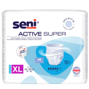 Sauskelnės - kelnaitės suaugusiems Sauskelnės-kelnaitės SENI ACTIVE SUPER PREMIUM, XL dydis, 10 vnt. | Mano Vaistinė