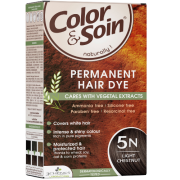 Pažeistiems ir silpniems plaukams. Tinka besilaukiančioms, žindančioms Ilgalaikiai plaukų dažai COLOR & SOIN, šviesi kaštoninė (5N), 135 ml | Mano Vaistinė Pažeistiems ir silpniems plaukams. Tinka besilaukiančioms, žindančioms Ilgalaikiai plaukų dažai COLOR & SOIN, šviesi kaštoninė (5N), 135 ml | Mano Vaistinė