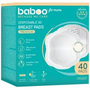 Sugeria iki 120 ml pieno Įklotai į liemenėlę BABOO PREMIUM, 40 vnt. | Mano Vaistinė Sugeria iki 120 ml pieno Įklotai į liemenėlę BABOO PREMIUM, 40 vnt. | Mano Vaistinė