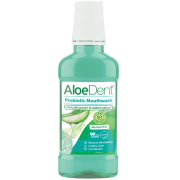 Su probiotikais. Padeda saugoti nuo bakterijų. Burnos skalavimo skystis su probiotikais ALOEDENT, 250ml | Mano Vaistinė Su probiotikais. Padeda saugoti nuo bakterijų. Burnos skalavimo skystis su probiotikais ALOEDENT, 250ml | Mano Vaistinė