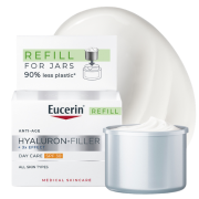 Su hialurono rūgštimi Dieninis veido kremas visų tipų odai EUCERIN HYALURON-FILLER, SPF 30, 50ml (papildymas) | Mano Vaistinė
