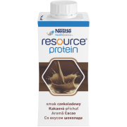 Su dideliu baltymų kiekiu Medicininis šokolado skonio gėrimas NESTLE RESOURCE PROTEIN, 4 vnt.x 200 ml | Mano Vaistinė